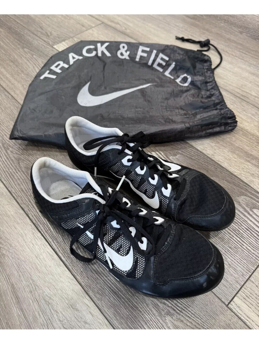 Nike Men's Size 11 Zoom Rival MD 7 Running Spikes Cleats Sprinting Black Fast